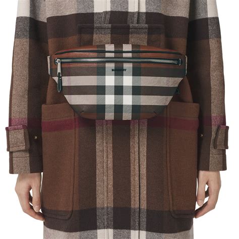 burberry check cason bum bag.